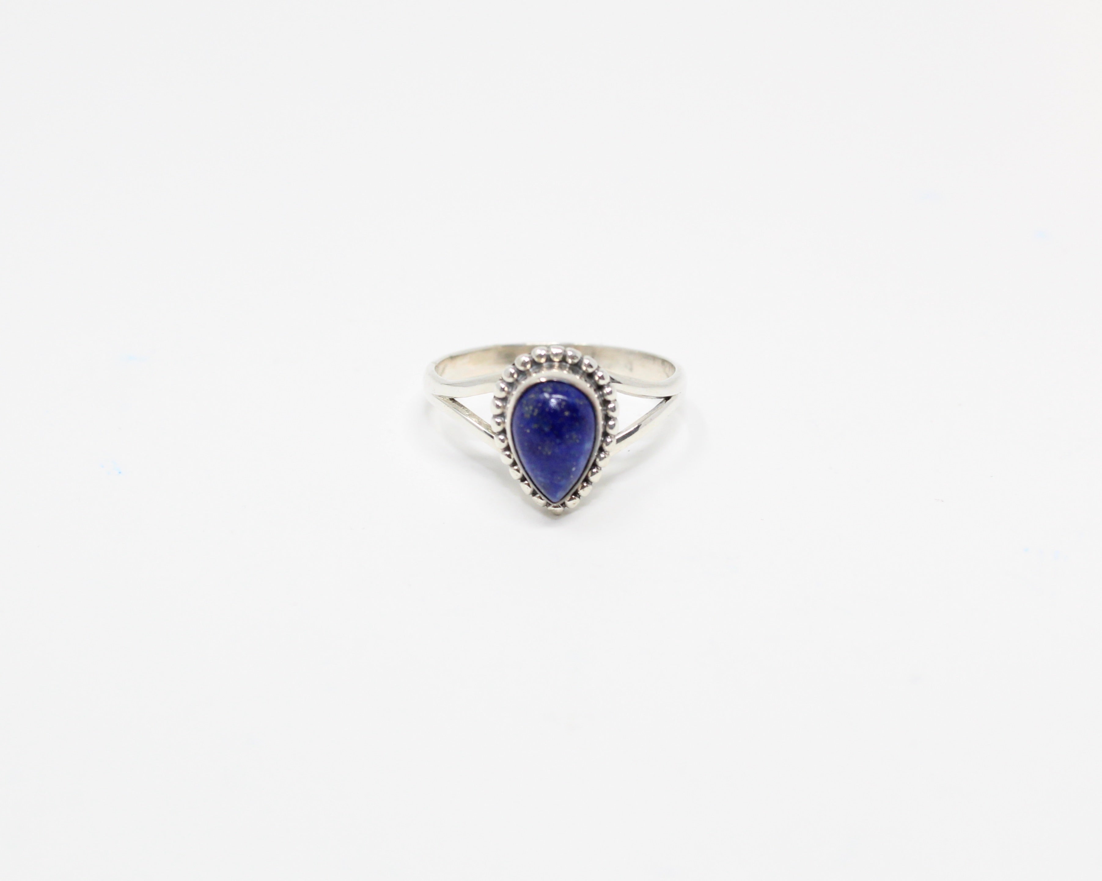 HARA, bague argent sterling et pierre semi-précieuse, lapis-lazuli.