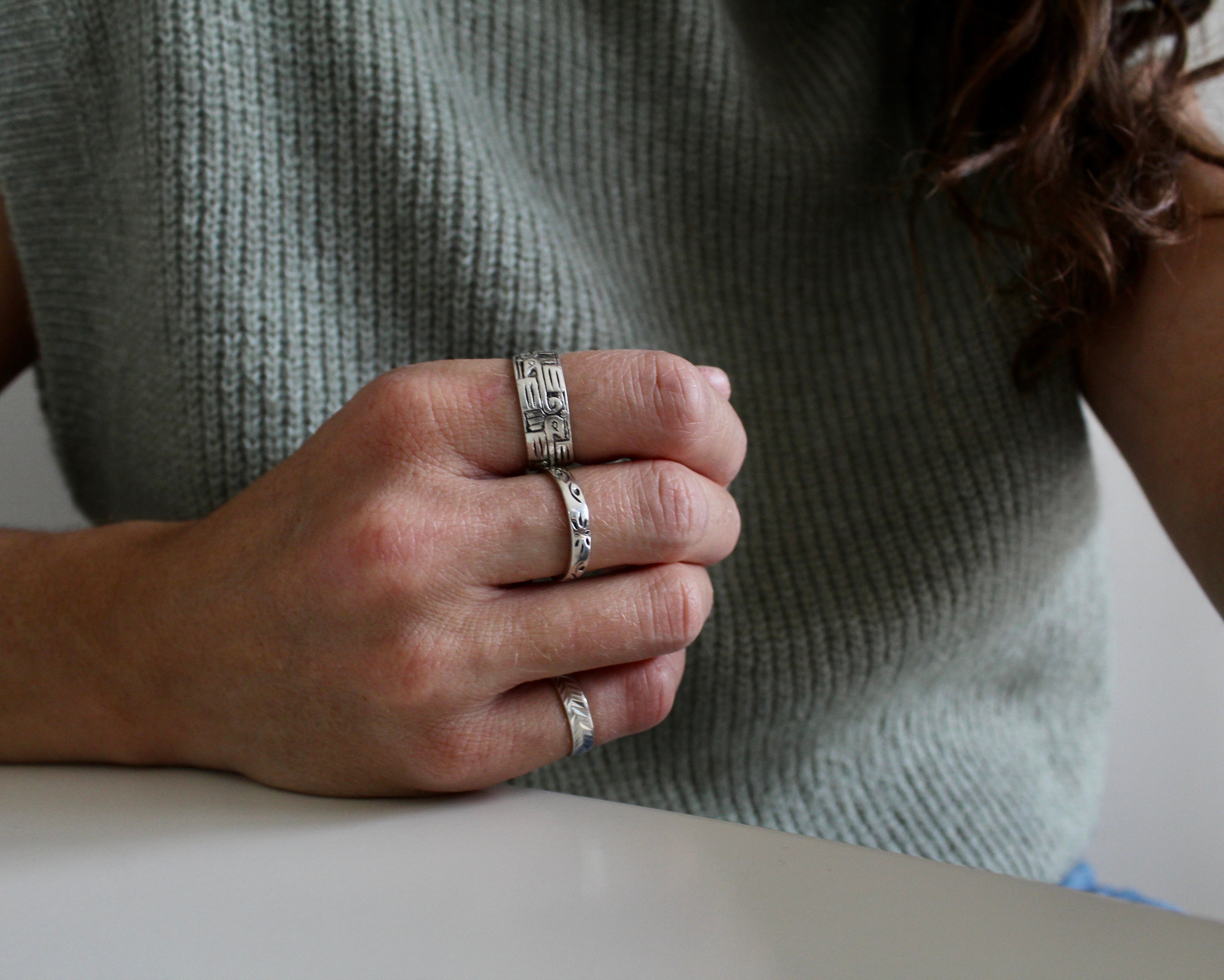 TANAO, bague argent sterling.