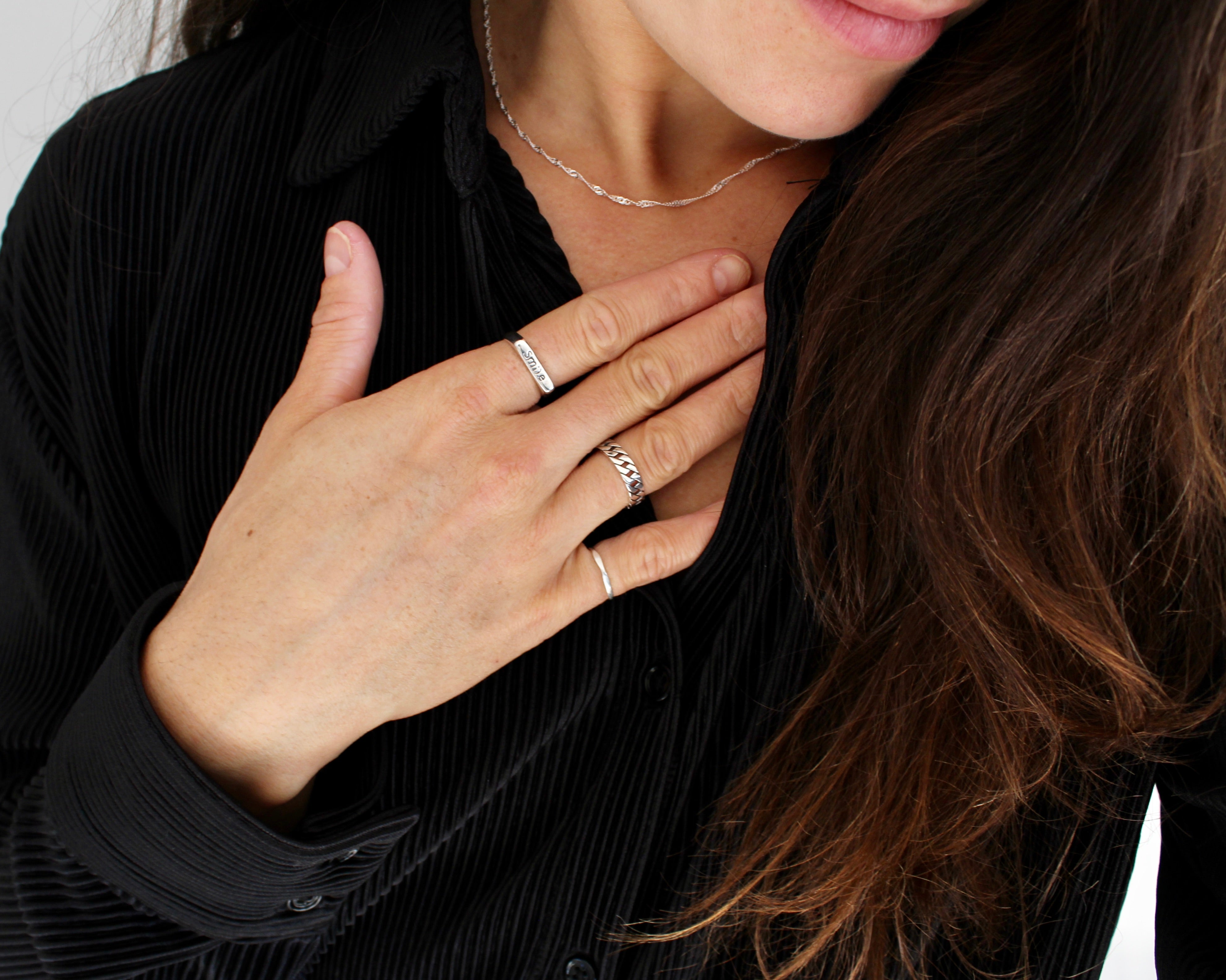 GIULIA, bague argent sterling.