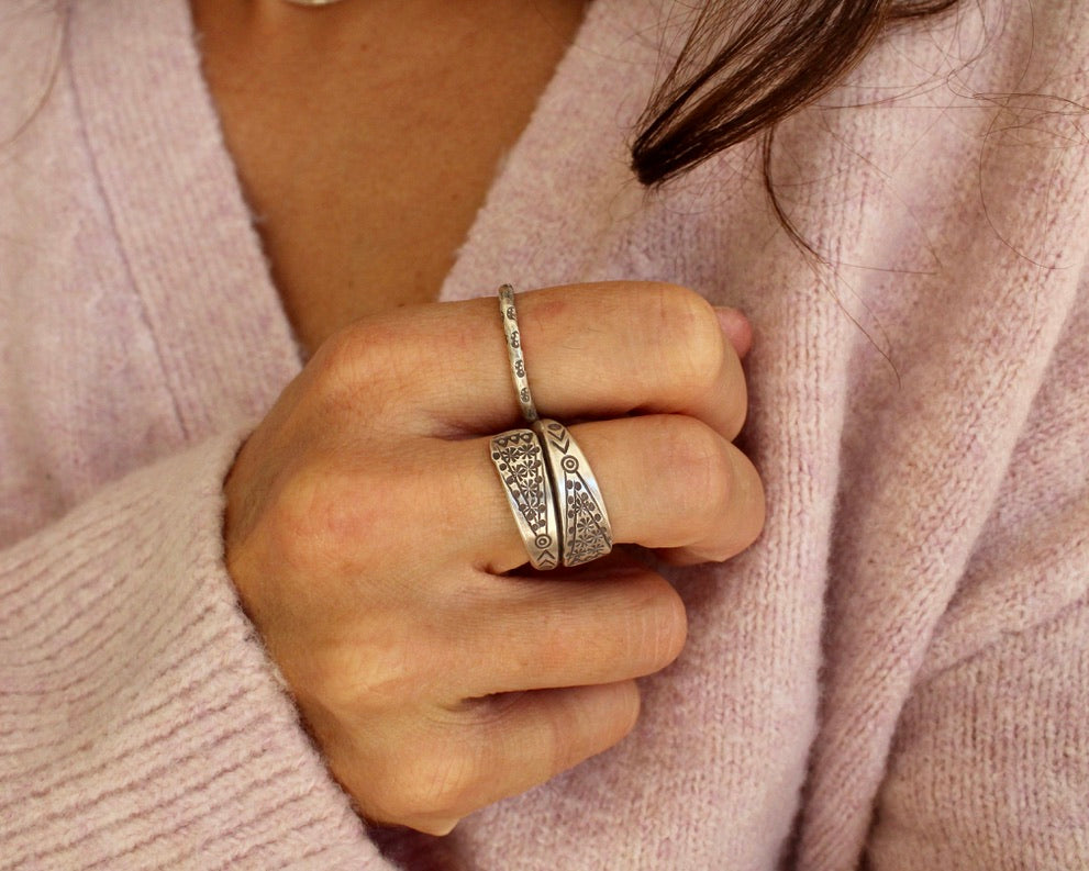 THOM, bague argent.